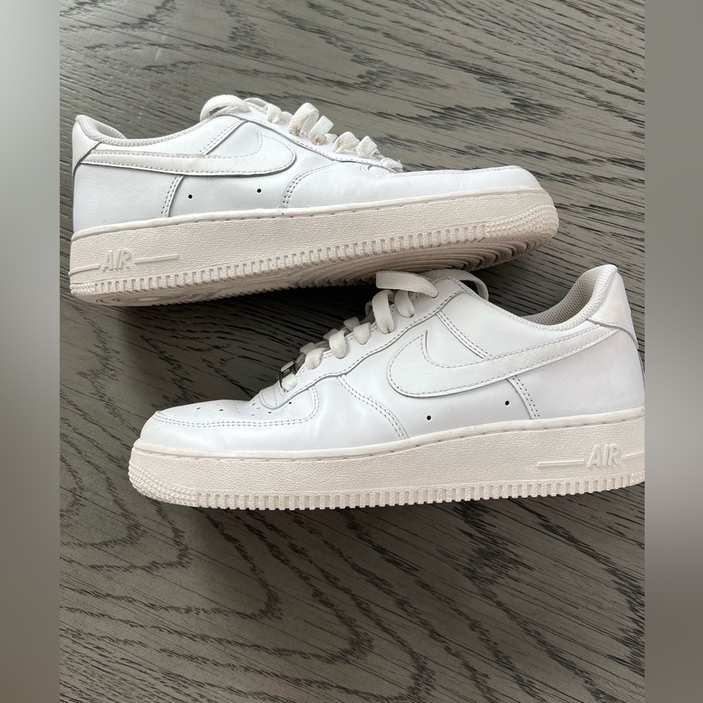 White Nike Air Force Sneakers
